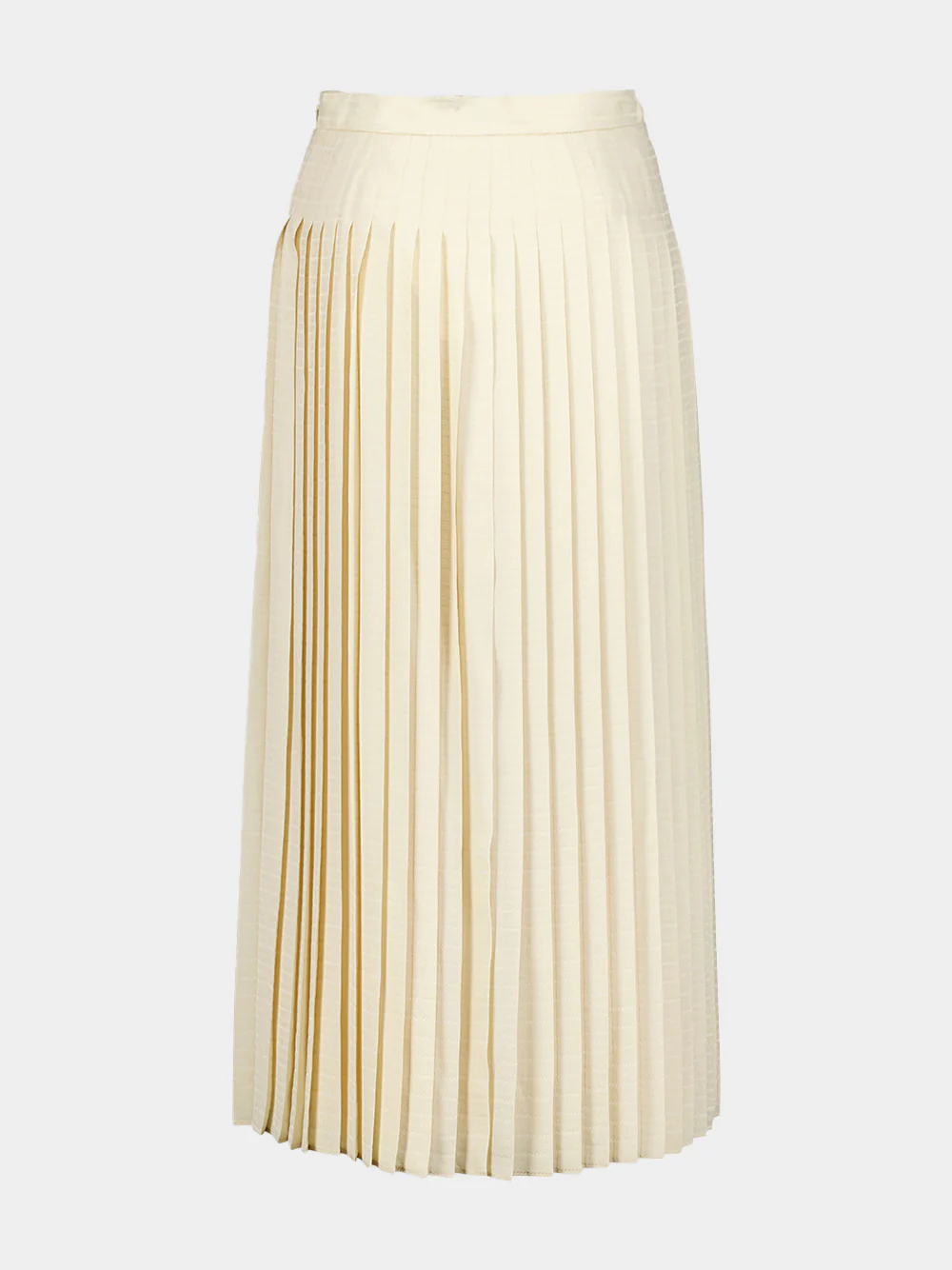 Logo-Jacquard Silk Pleated Skirt - Image 3