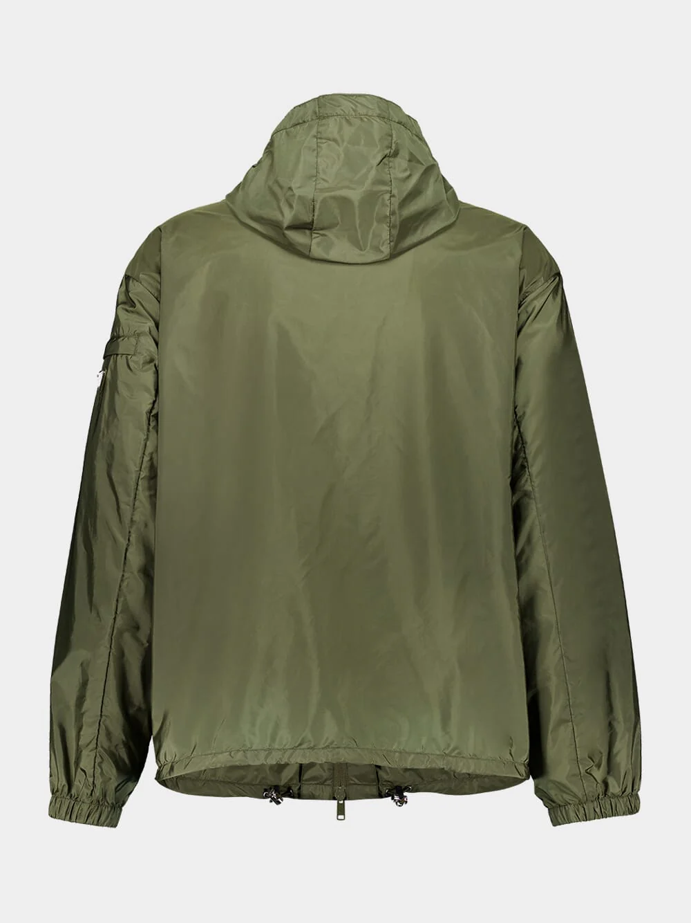 Military Green Hooded Re-Nylon Lightweight Jacket - Image 6