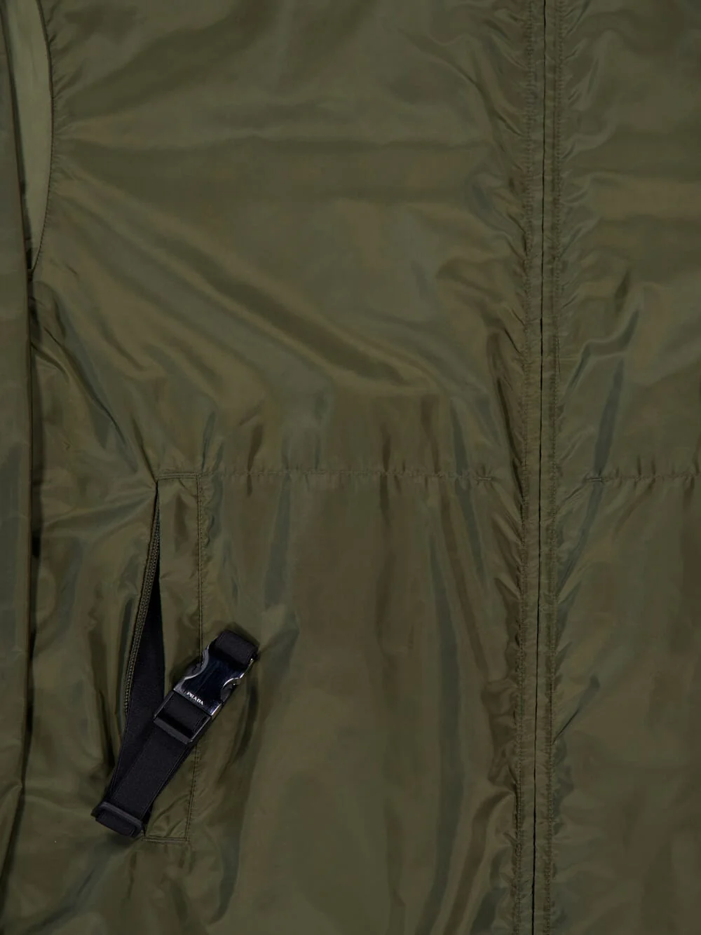 Military Green Hooded Re-Nylon Lightweight Jacket - Image 7