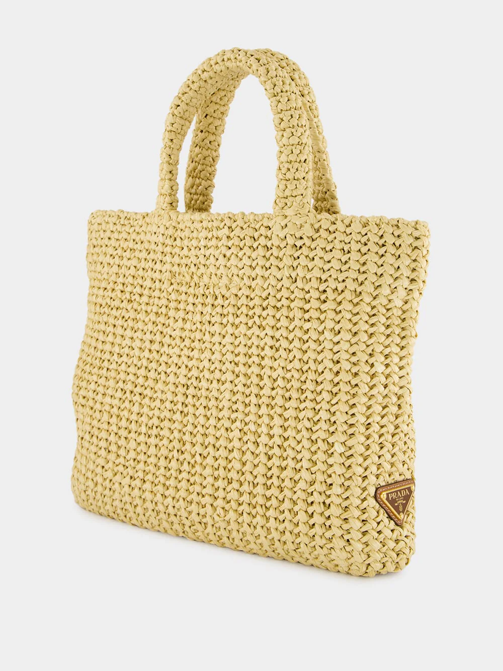 Natural Small Crochet Tote Bag - Image 6