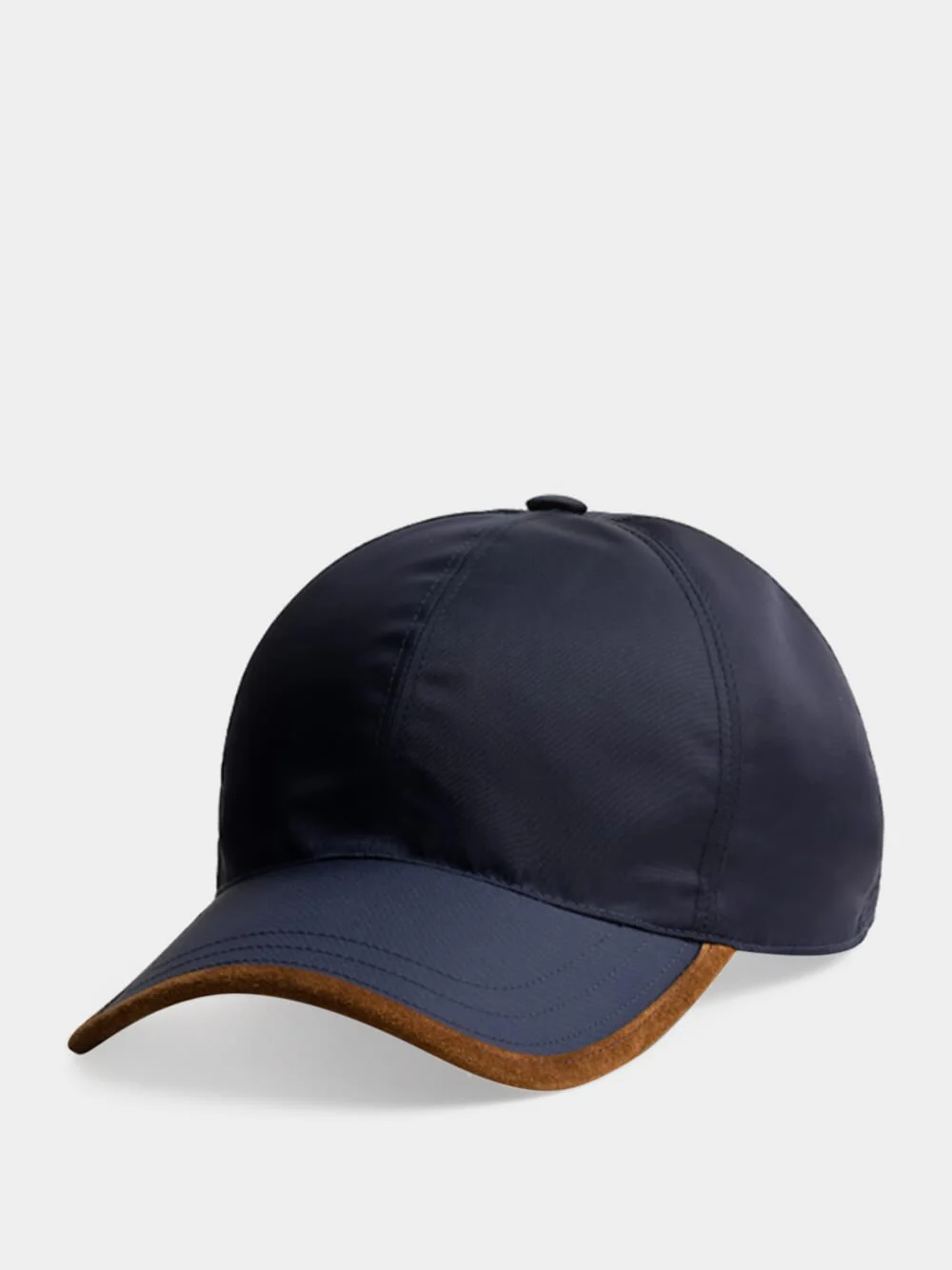 Navy and Cocoa Re-Nylon Baseball Cap