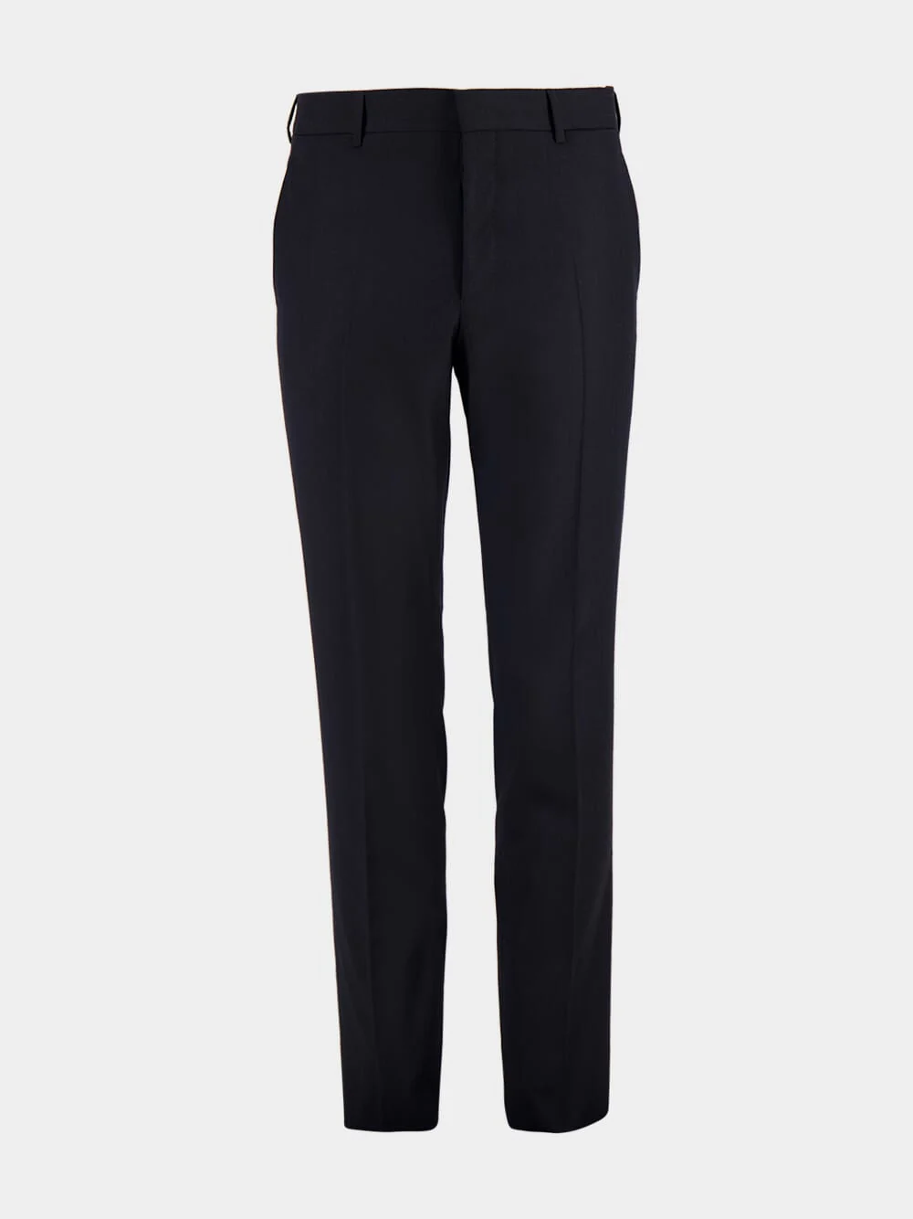 Navy Wool-Cashmere Slim Suit - Image 5