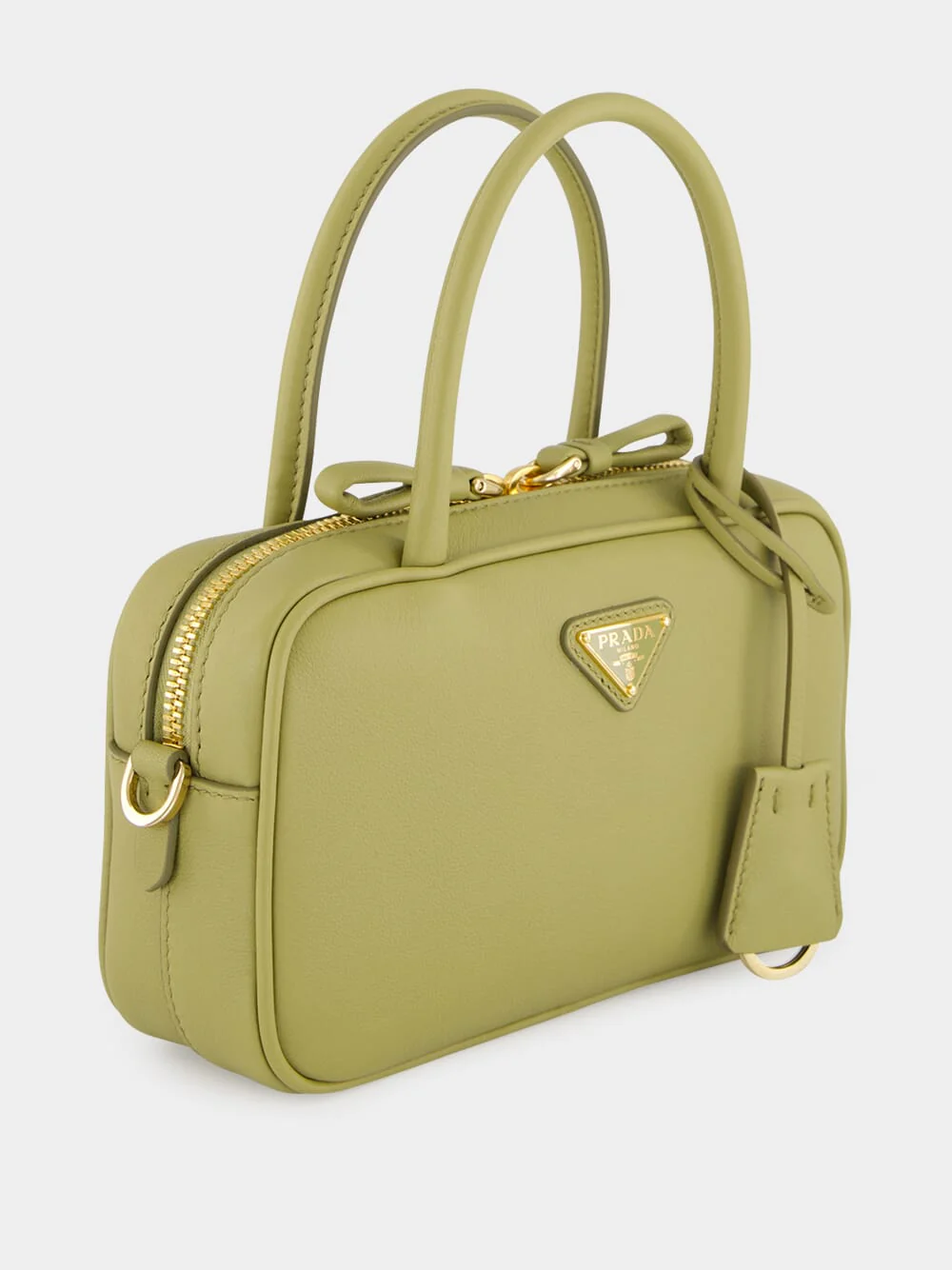 Pistachio Green Calf Leather Handbag - Image 3
