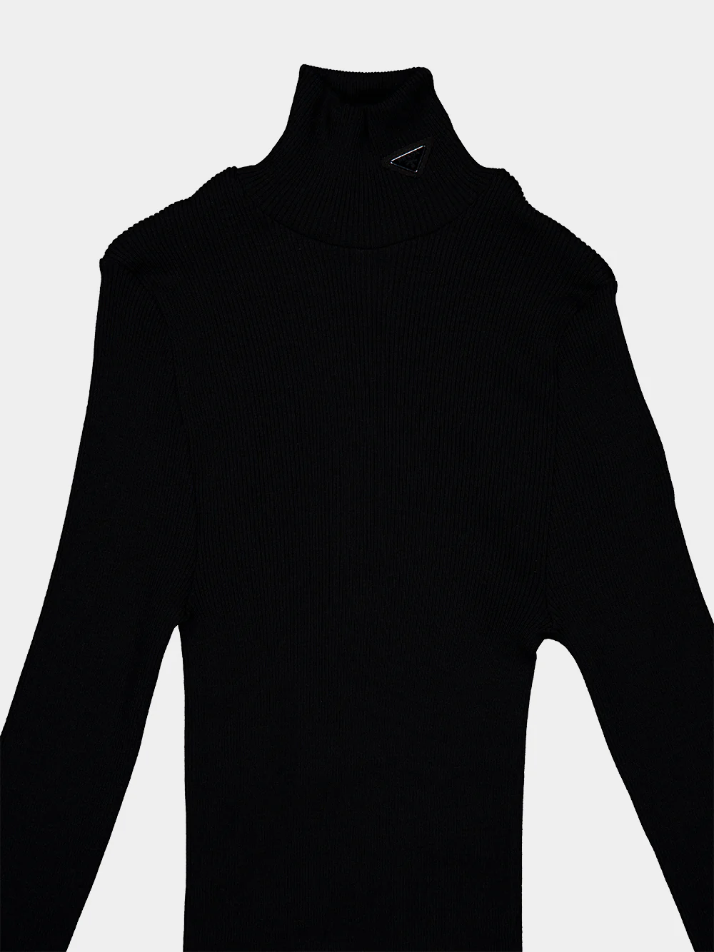 Black Wool and Silk Turtleneck Jumper - Image 4
