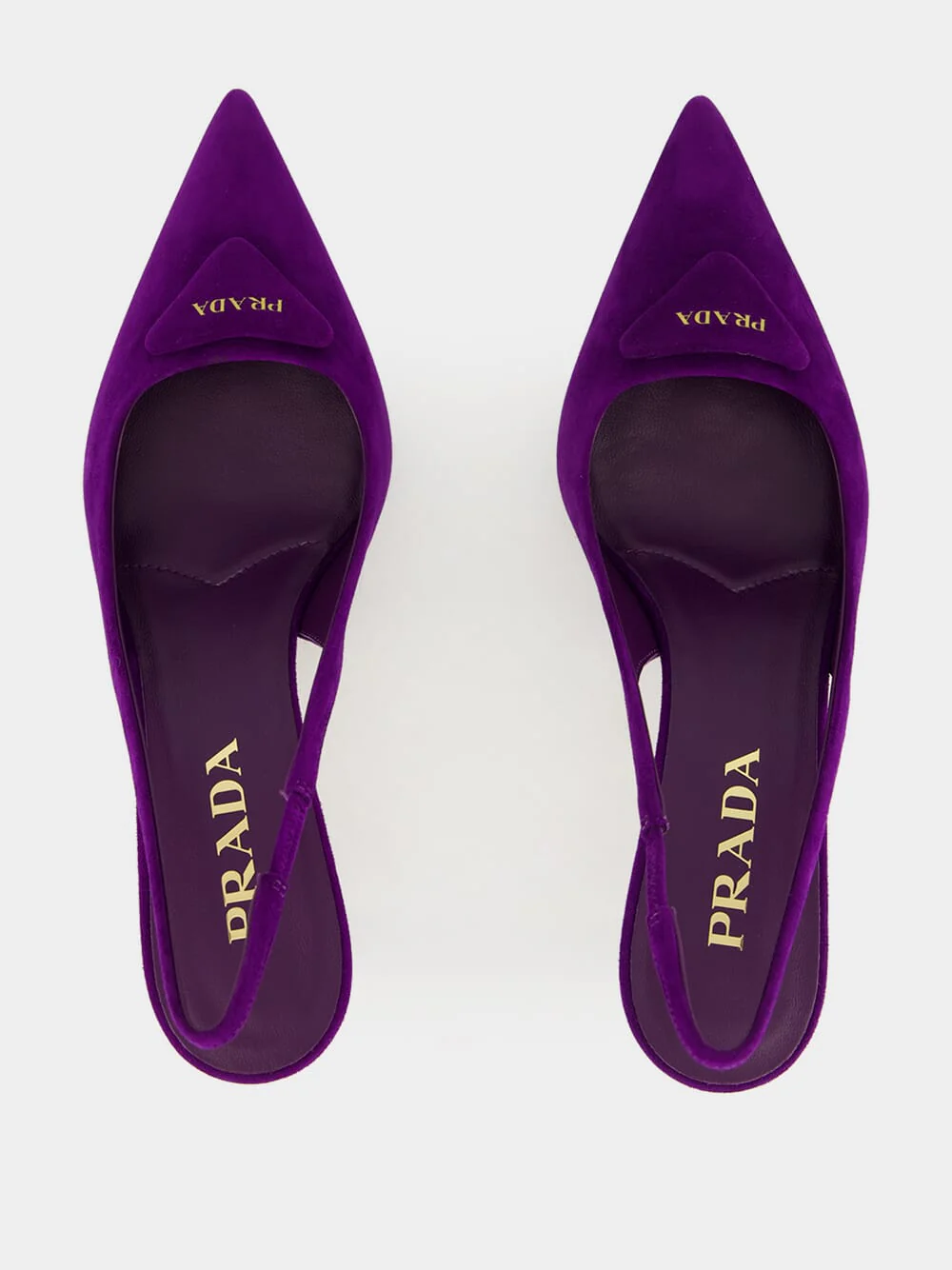 Purple Suede Slingback Pumps - Image 4