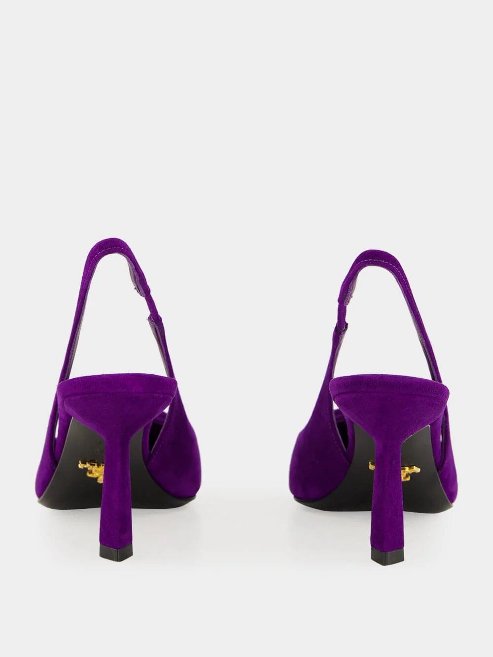 Purple Suede Slingback Pumps - Image 5