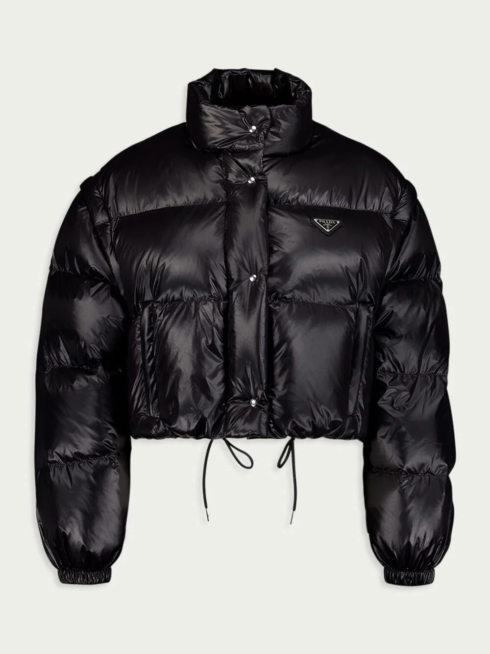 Re-Nylon Cropped Convertible Down Jacket