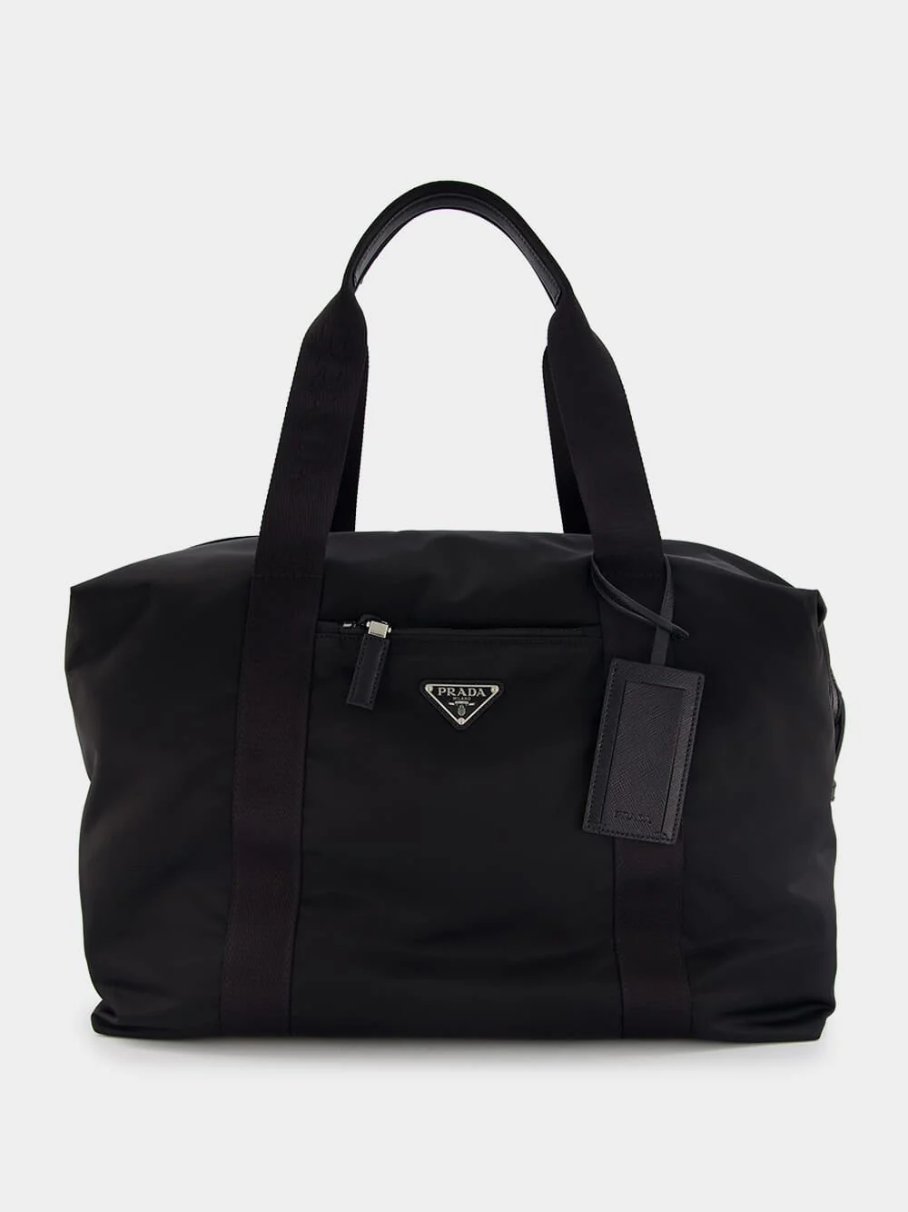 Re-Nylon Triangle Logo Holdall Bag