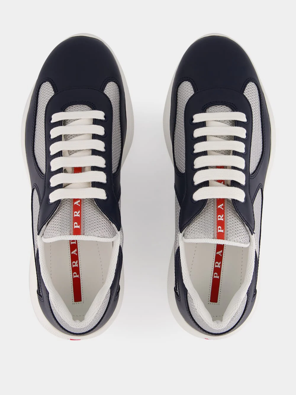 Royal Blue and Silver America's Cup Sneakers - Image 4