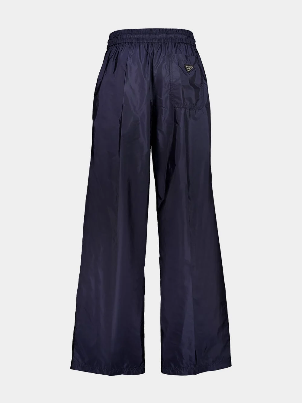 Royal Blue Wide-Leg Re-Nylon Pants - Image 2