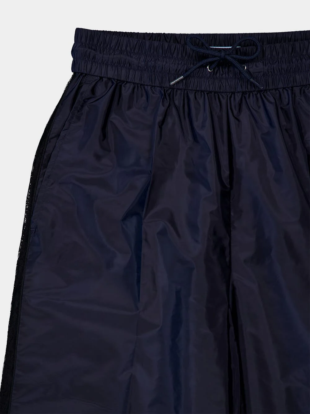 Royal Blue Wide-Leg Re-Nylon Pants - Image 3