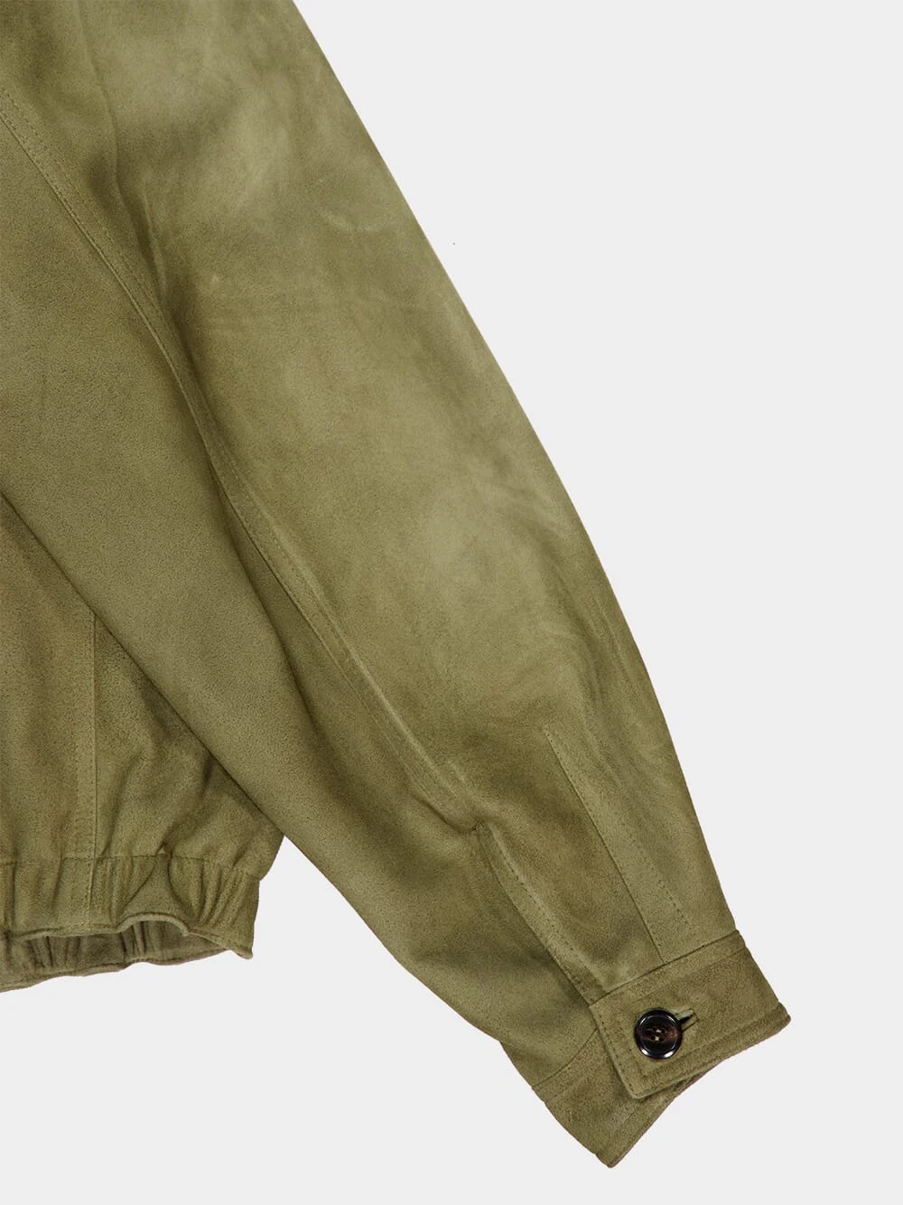 Salvia Green Leather Jacket - Image 4
