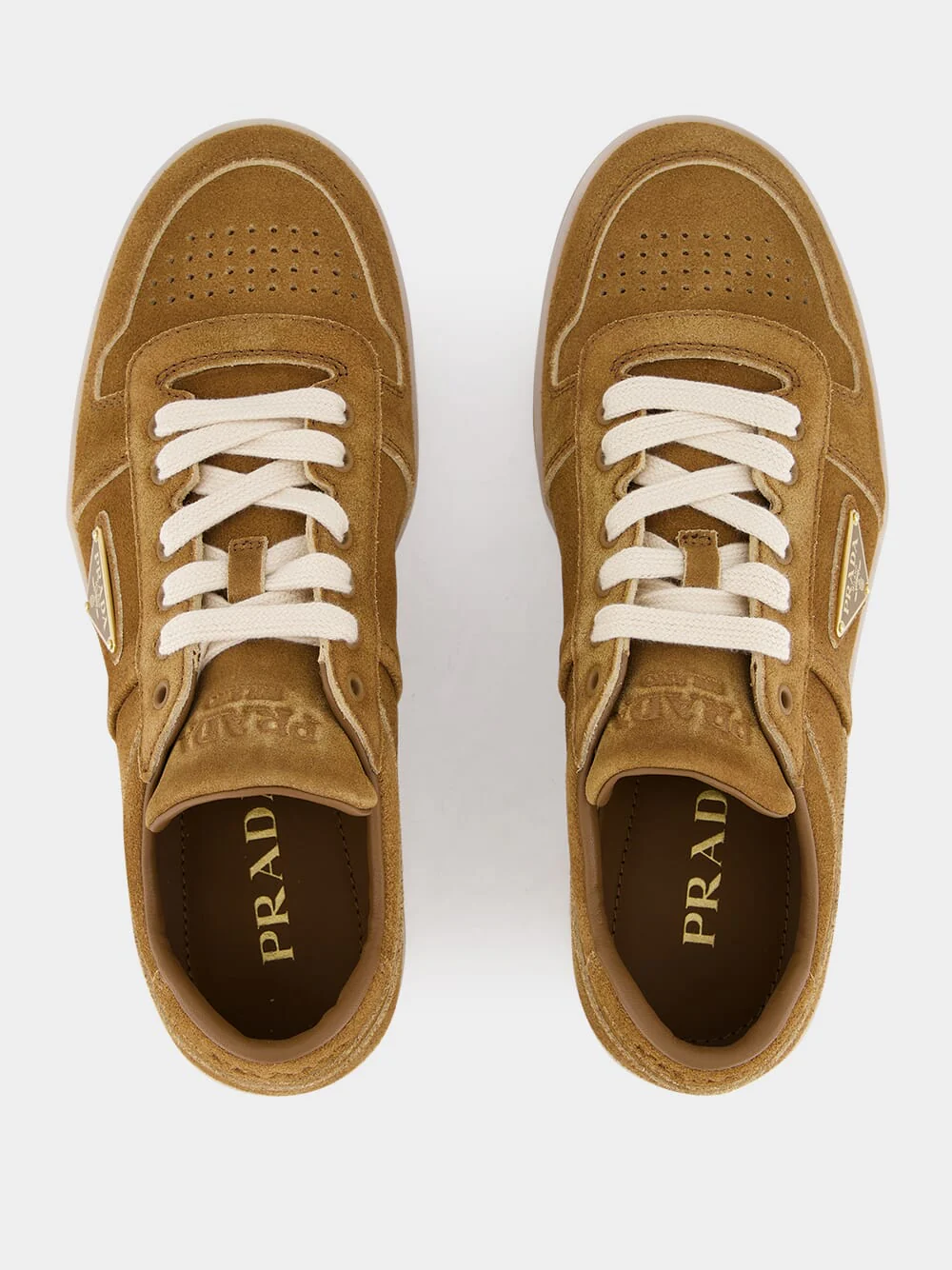 Brown Downtown Delavé Suede Sneakers - Image 3