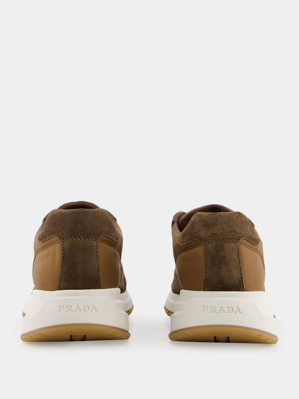 Brown Suede Re-Nylon Sneakers - Image 5