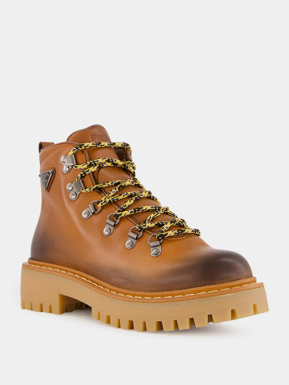 Cognac Leather Laced Booties - Image 2