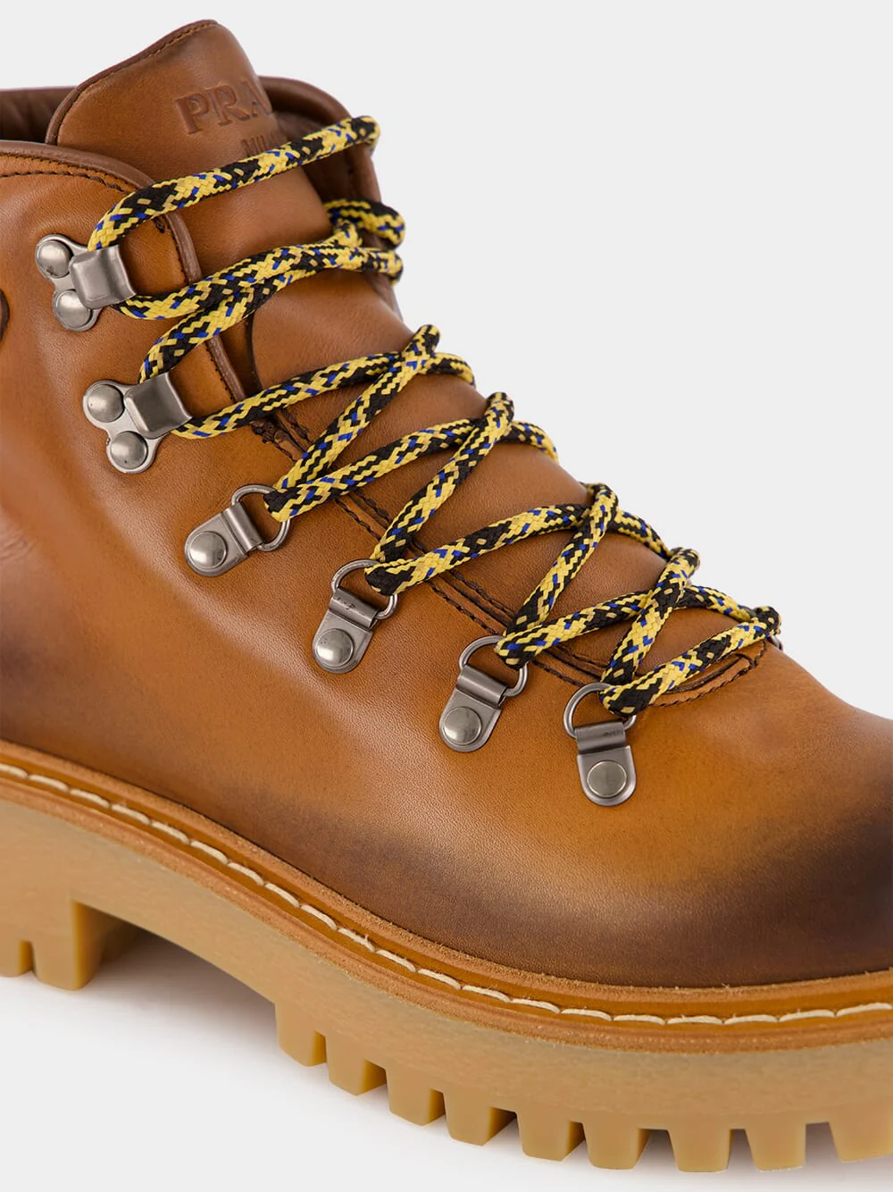 Cognac Leather Laced Booties - Image 7