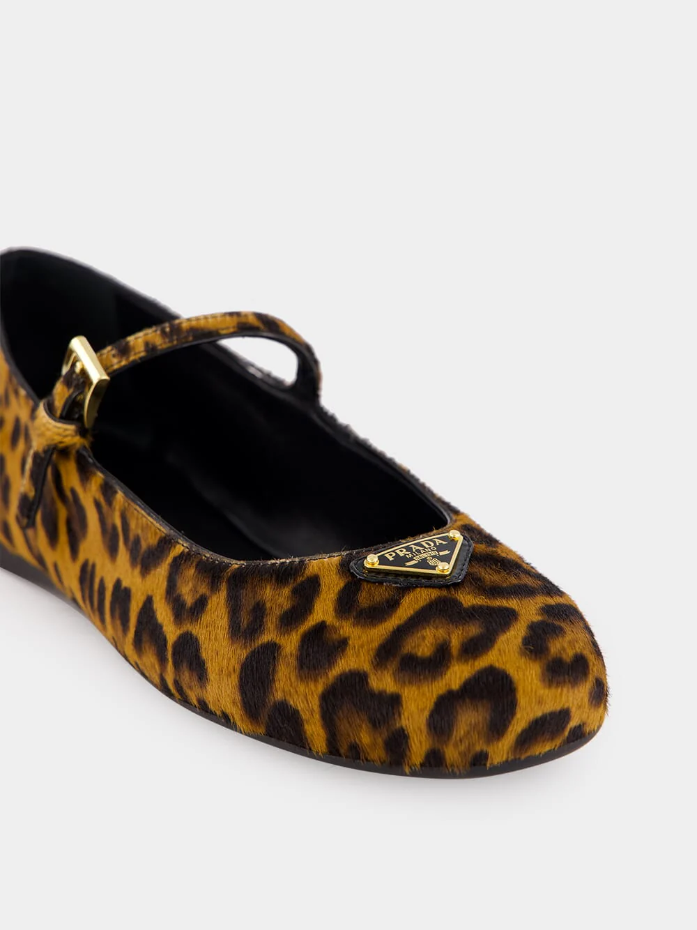Honey Print Leather Ballerinas - Image 6