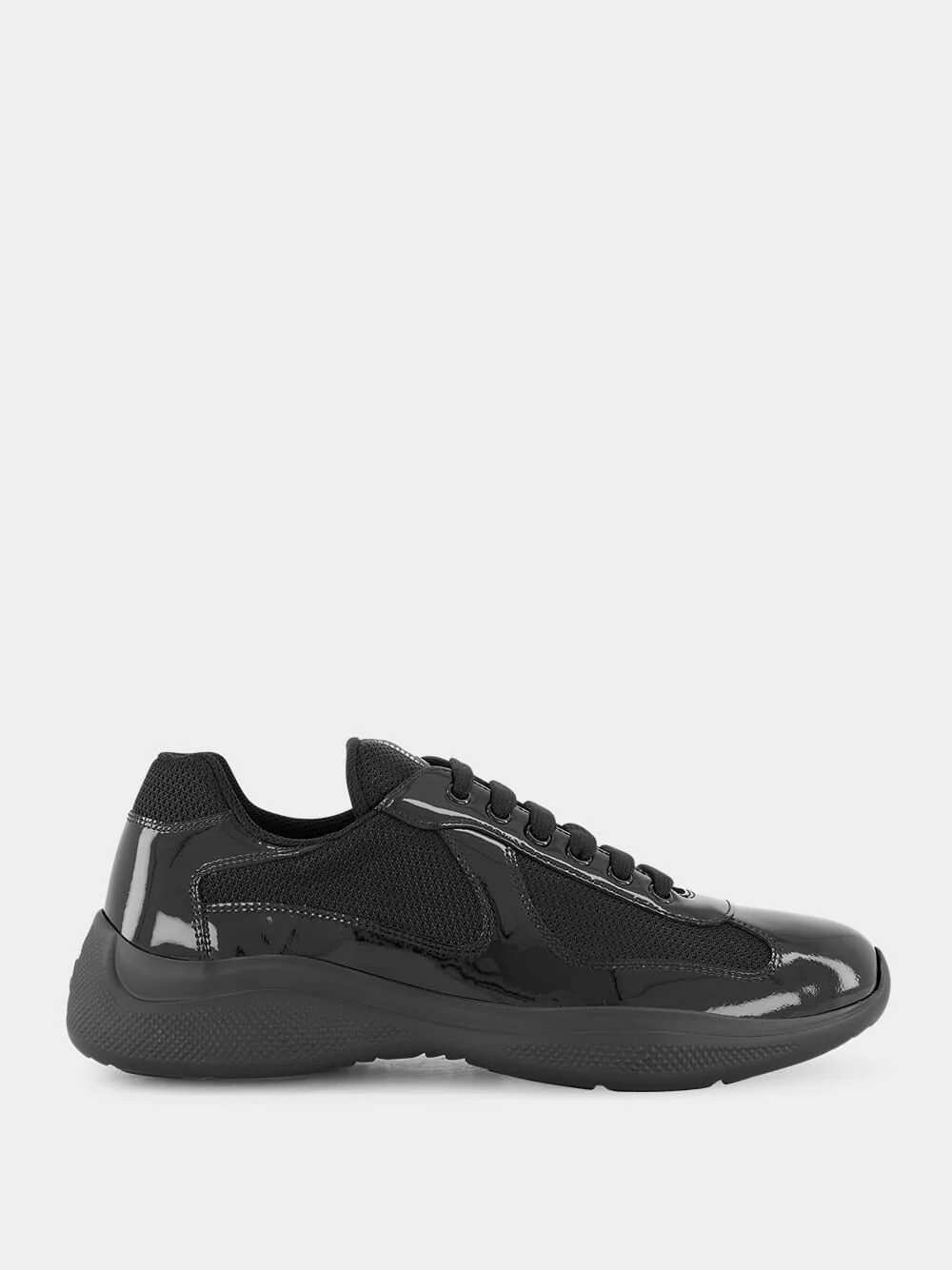 Patent Leather and Technical Fabric Sneakers - Image 2