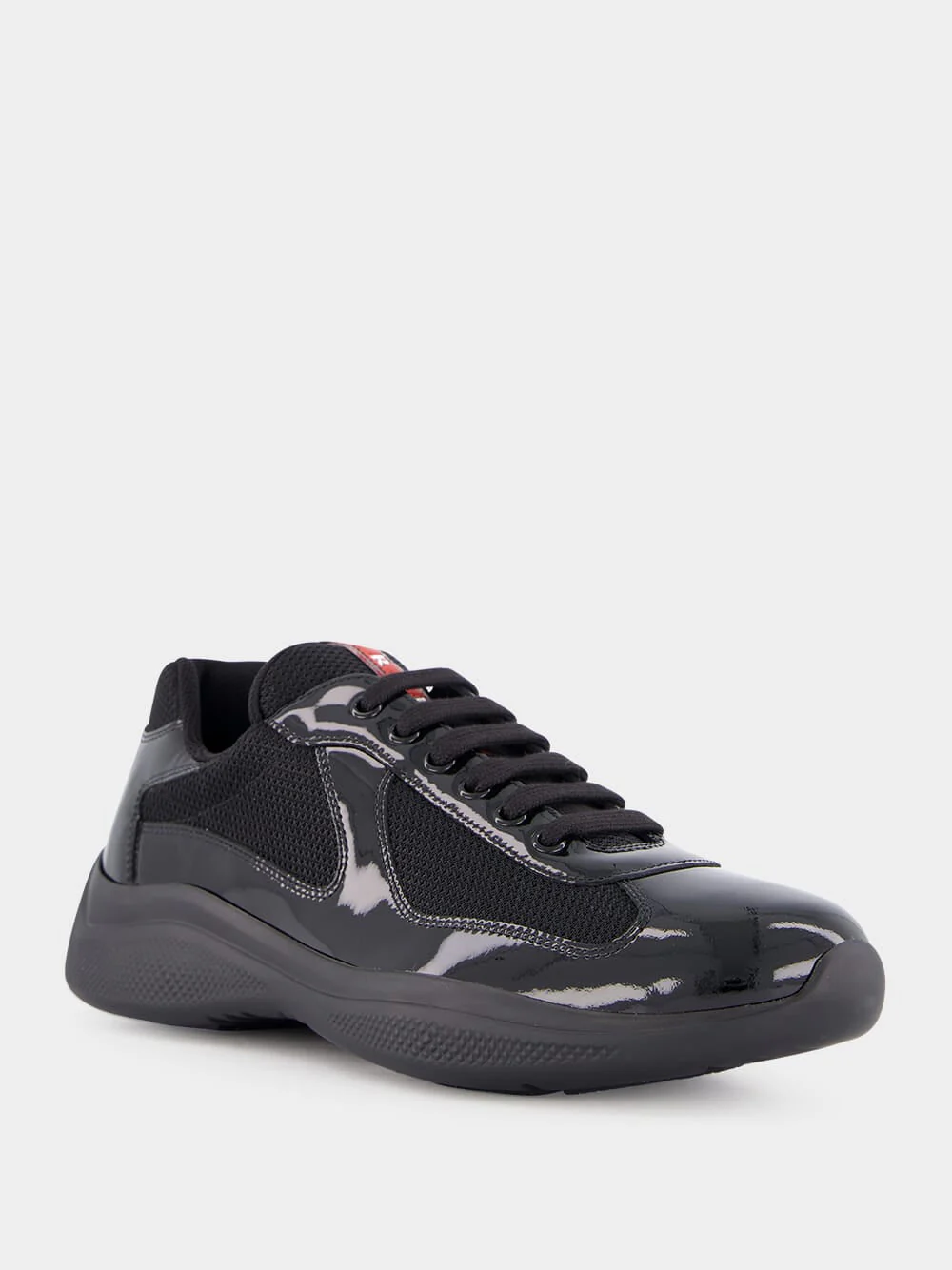 Patent Leather and Technical Fabric Sneakers - Image 3