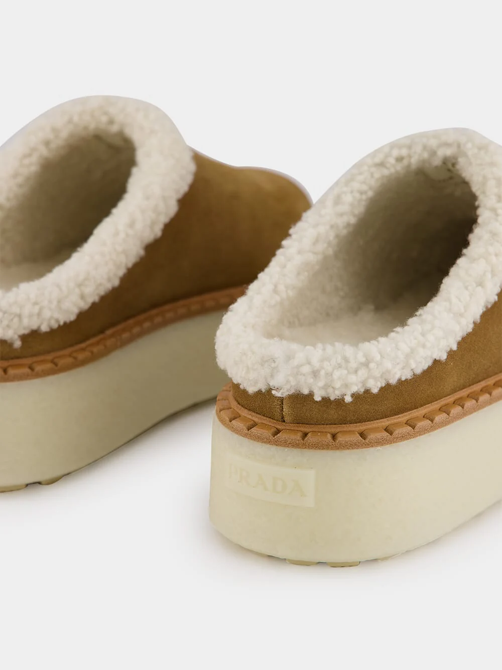 Triangle-Logo Shearling-Lined Slippers - Image 6