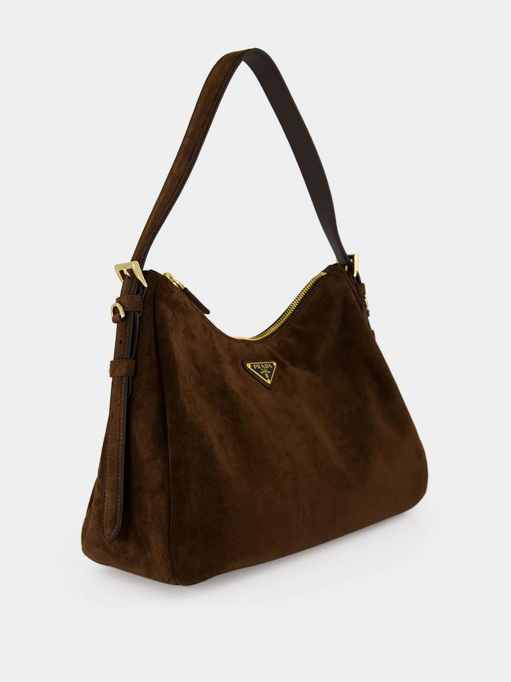 Brown Suede Leather Shoulder Bag - Image 2