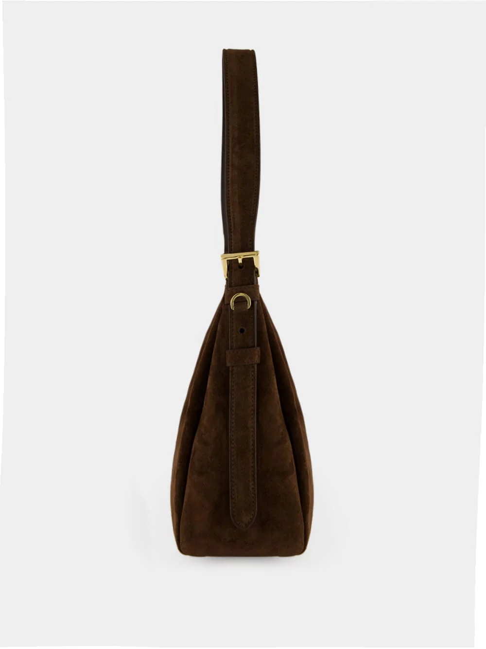 Brown Suede Leather Shoulder Bag - Image 3