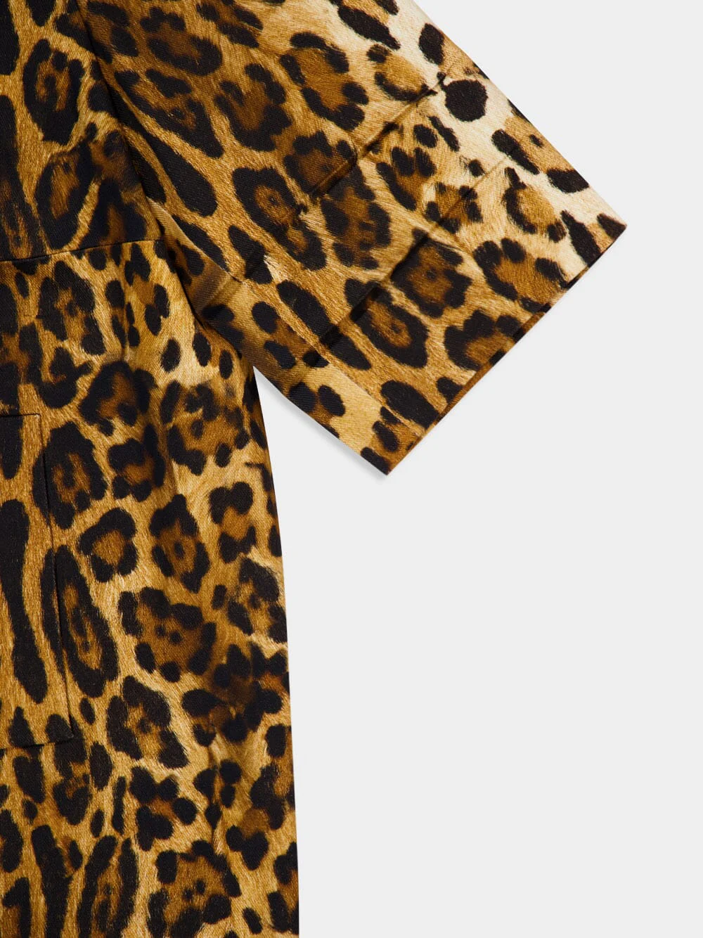 Single-Breasted Animal Print Drill Coat - Image 6