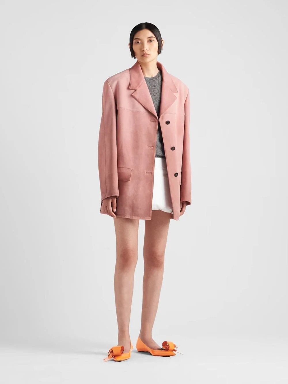 Single-Breasted Suede Jacket - Image 2