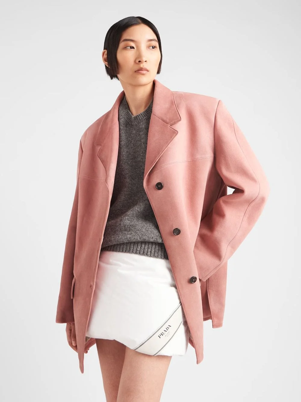 Single-Breasted Suede Jacket - Image 5