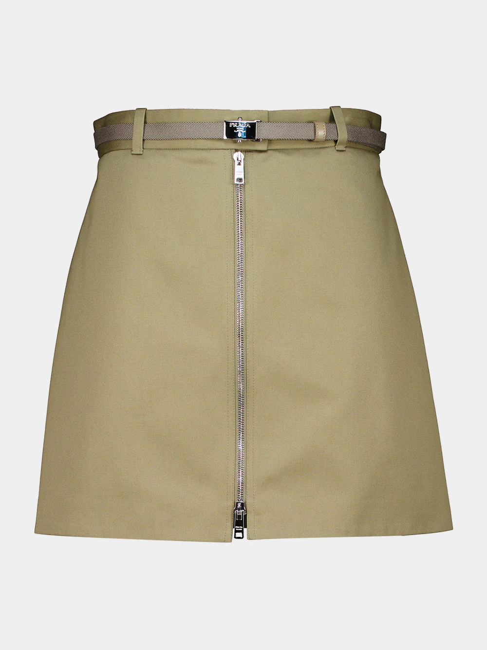 Argilla Cotton Belted Mini Skirt