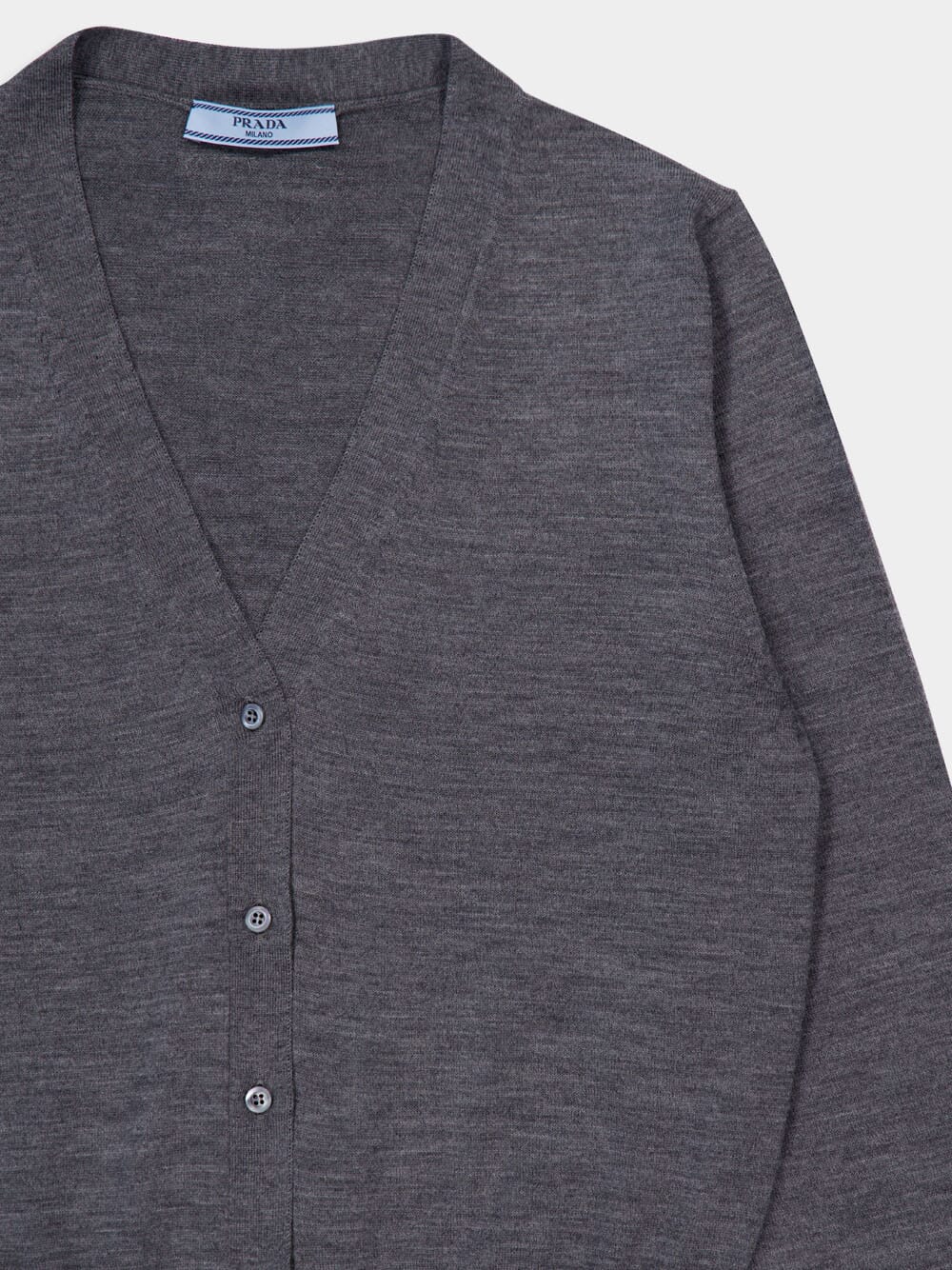 Slate Grey Wool Cardigan - Image 11