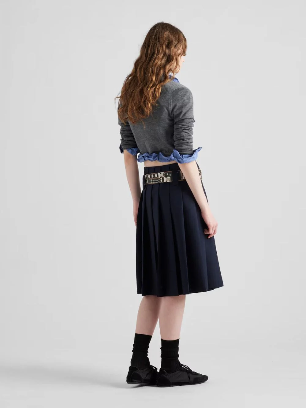 Slate Grey Wool Cardigan - Image 4