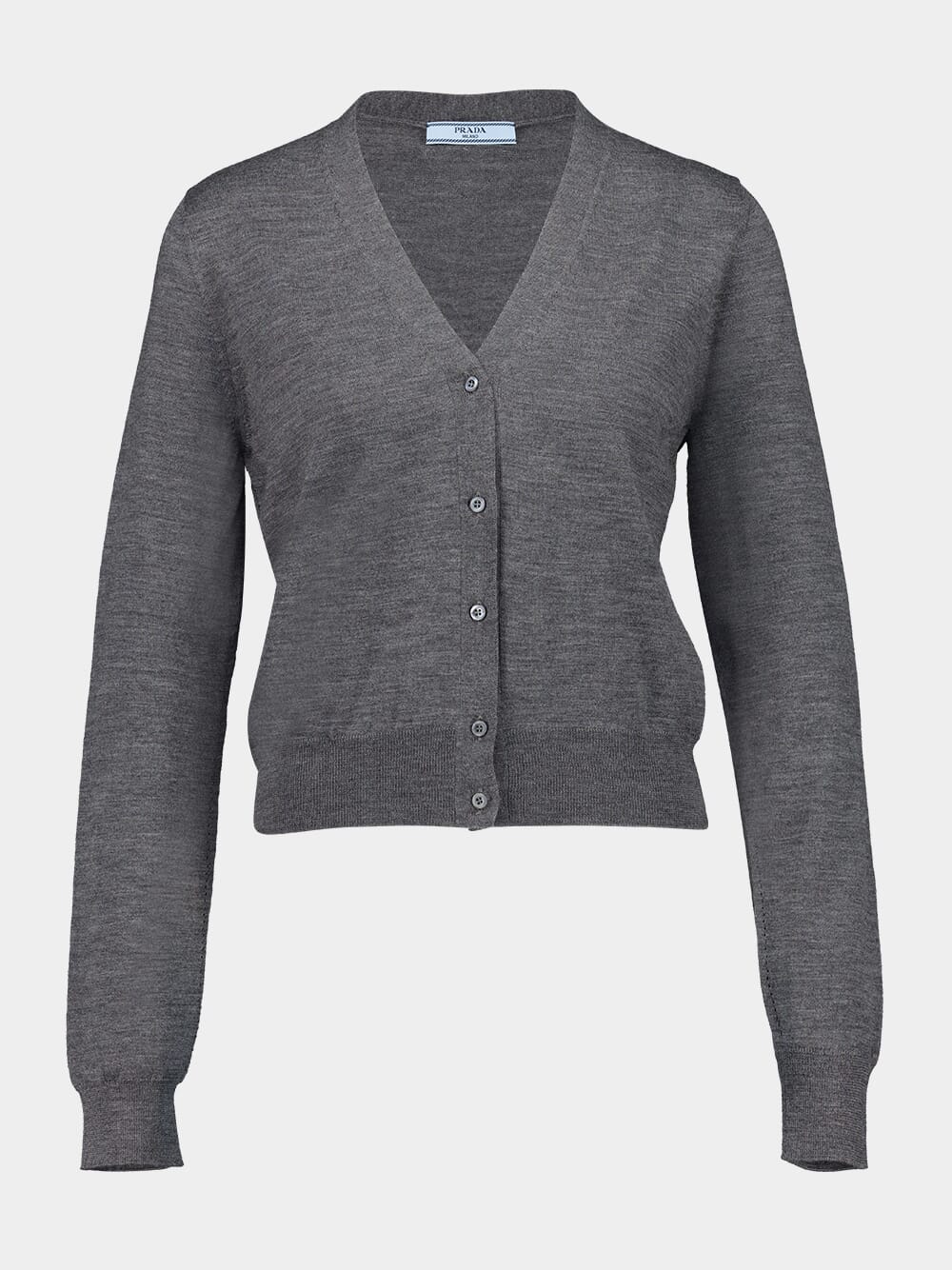Slate Grey Wool Cardigan - Image 7