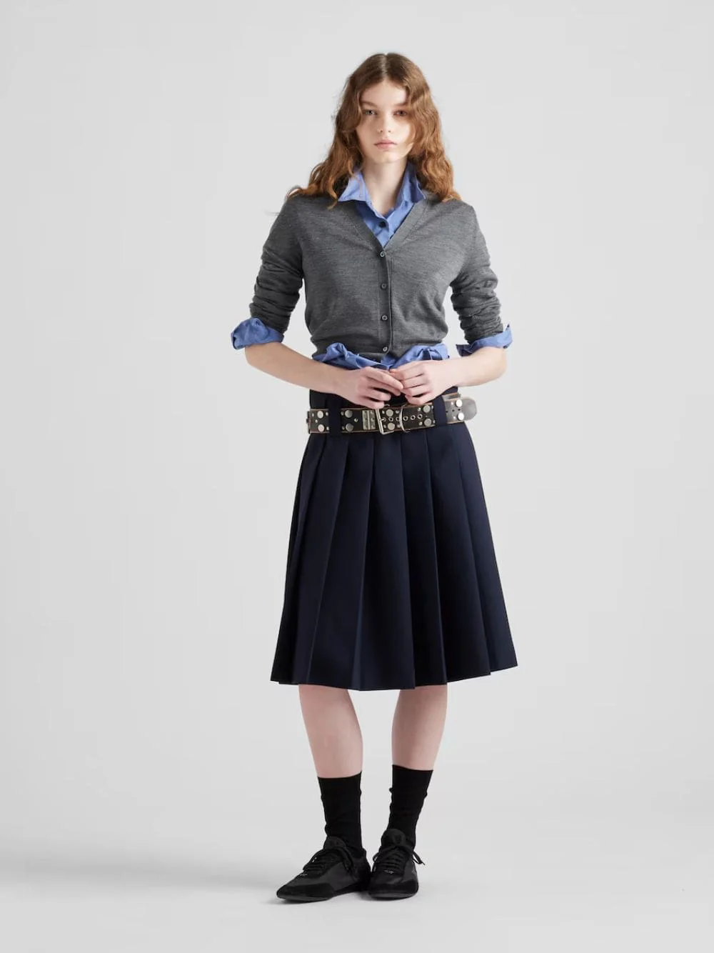 Slate Grey Wool Cardigan - Image 8