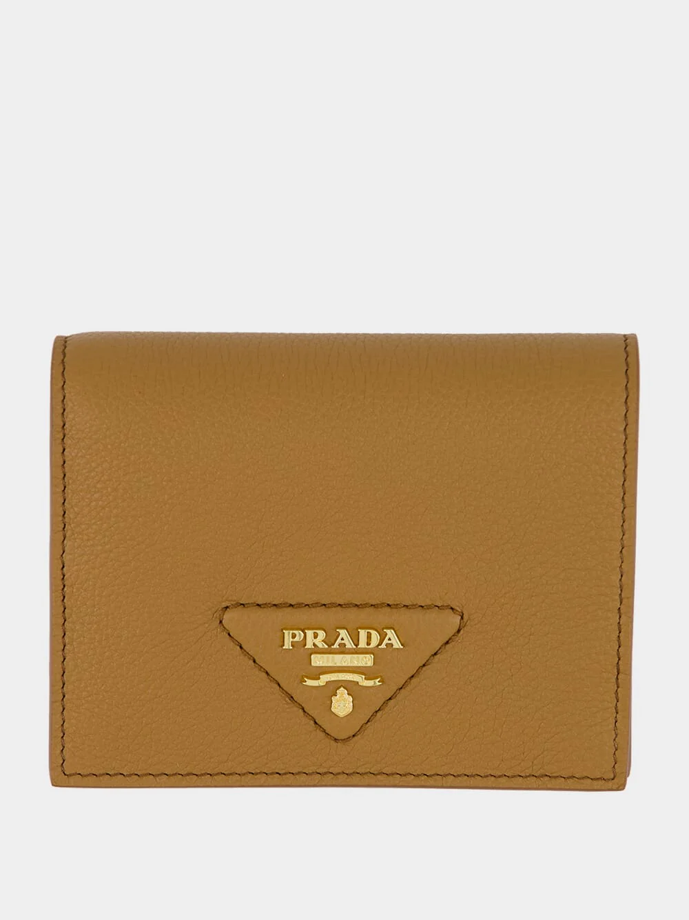 Small Caramel Brown Leather Wallet