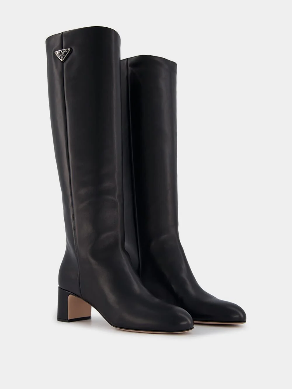 Straight Black Leather Boots - Image 3