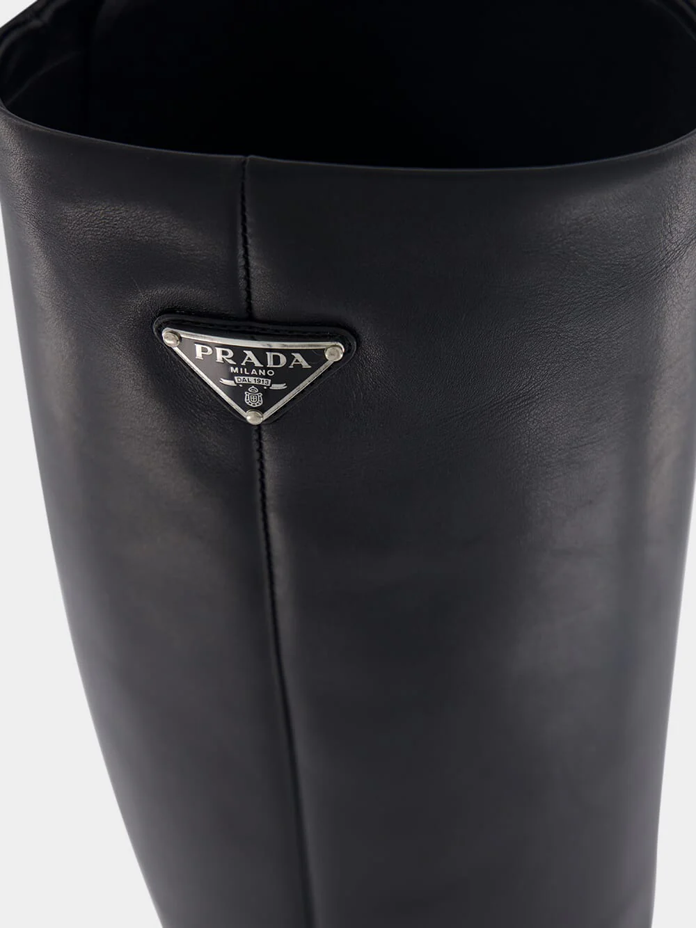 Straight Black Leather Boots - Image 5