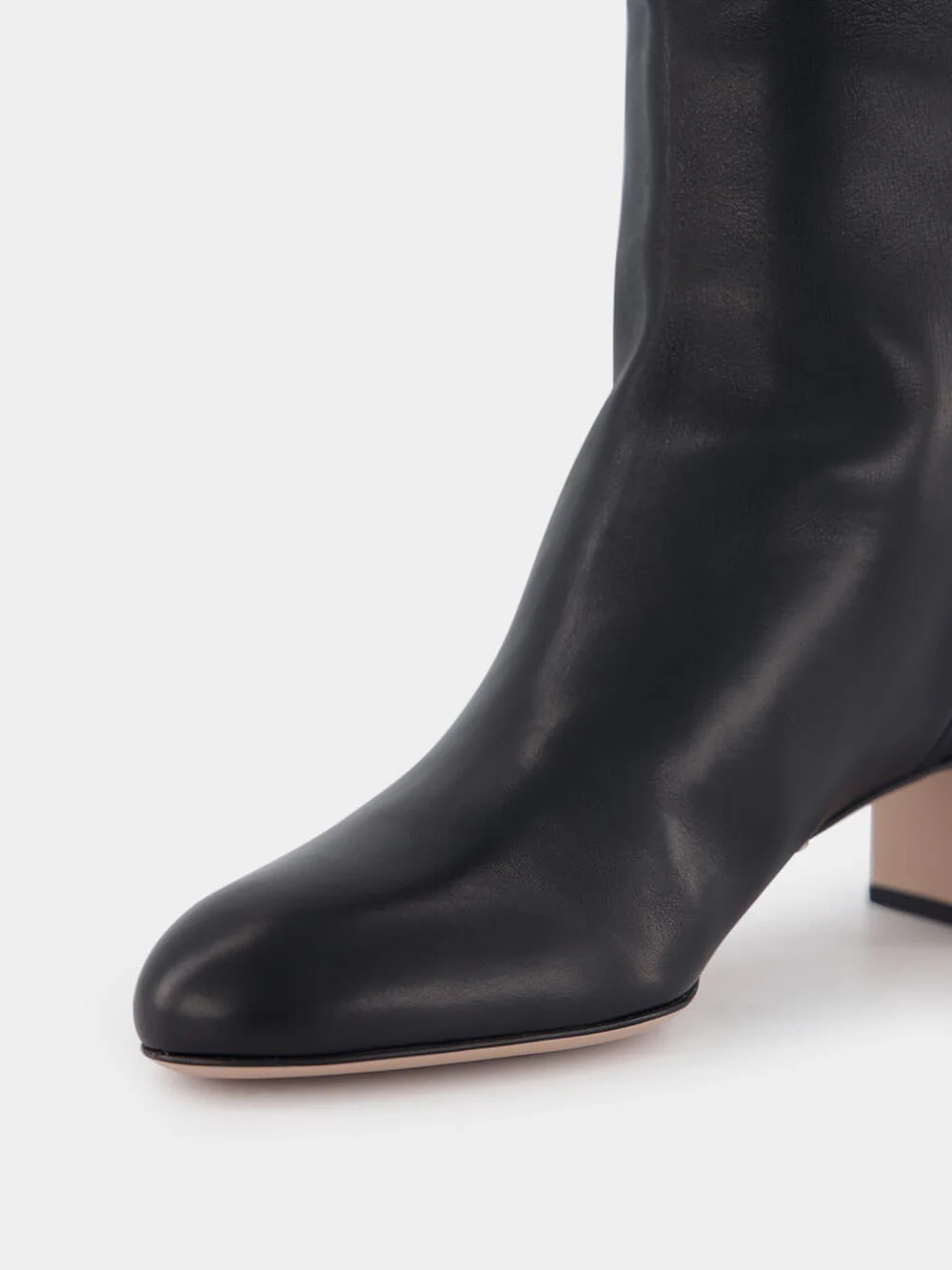 Straight Black Leather Boots - Image 6