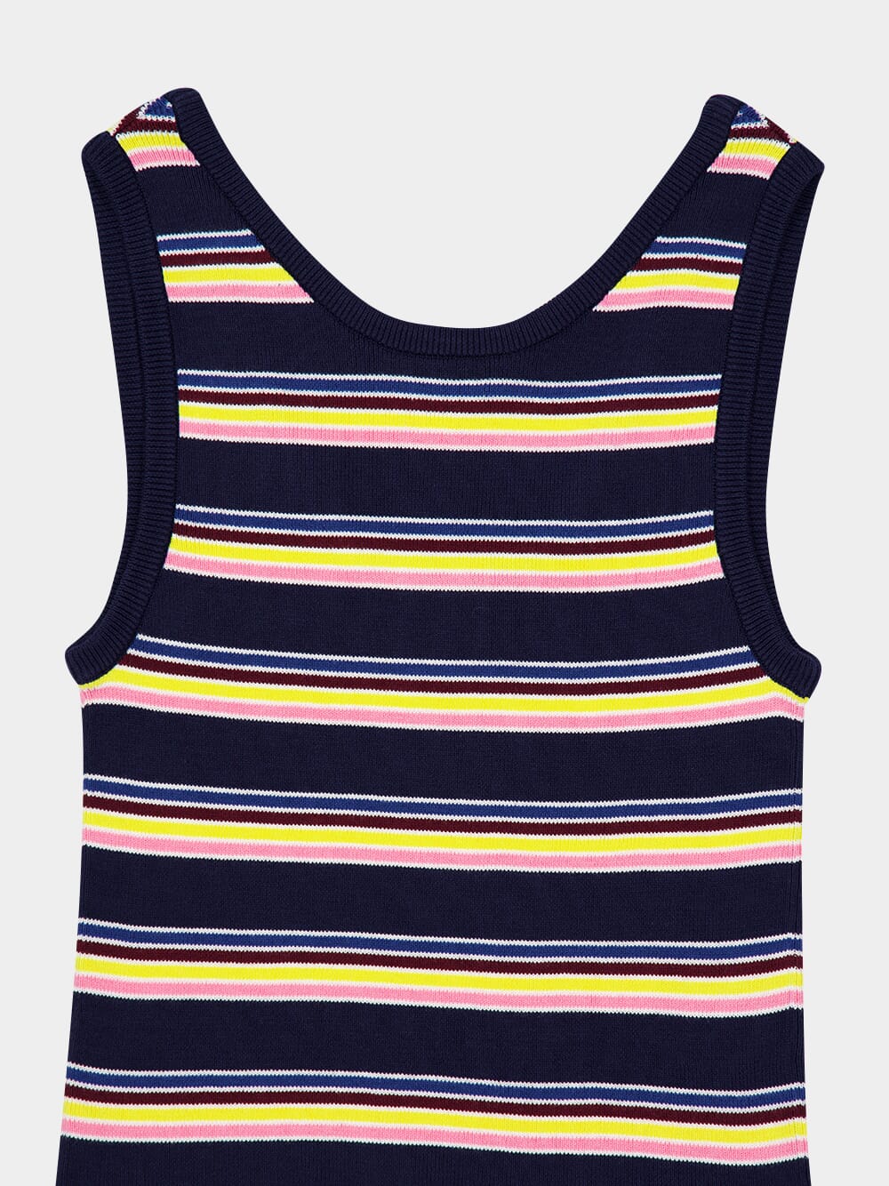 Striped Sleeveless Knit Tank Top - Image 8