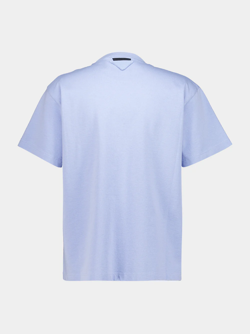 Sky Blue Cotton Crewneck T-Shirt - Image 2