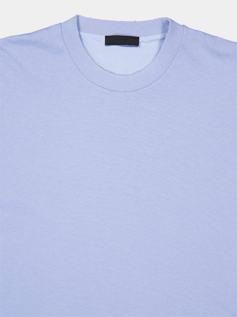 Sky Blue Cotton Crewneck T-Shirt - Image 3