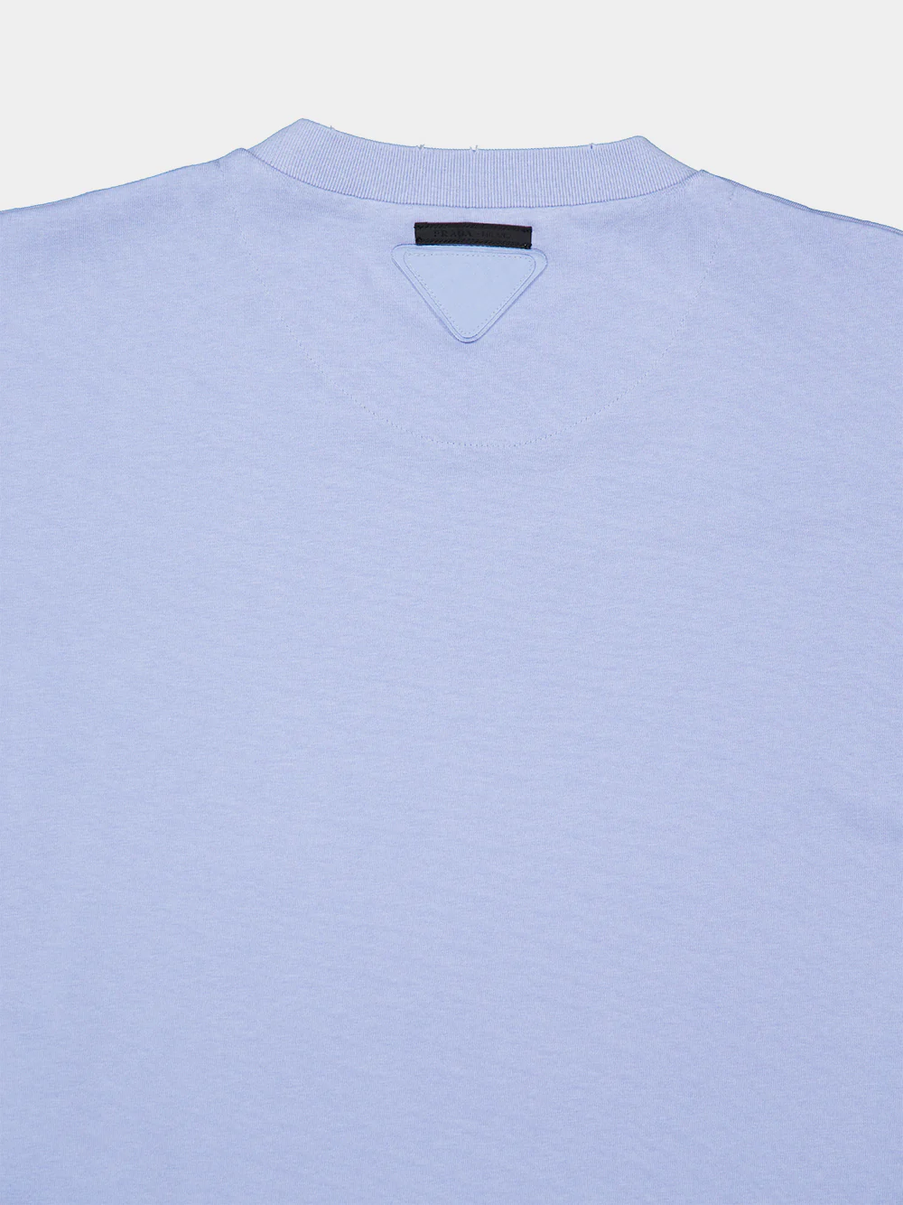 Sky Blue Cotton Crewneck T-Shirt - Image 4