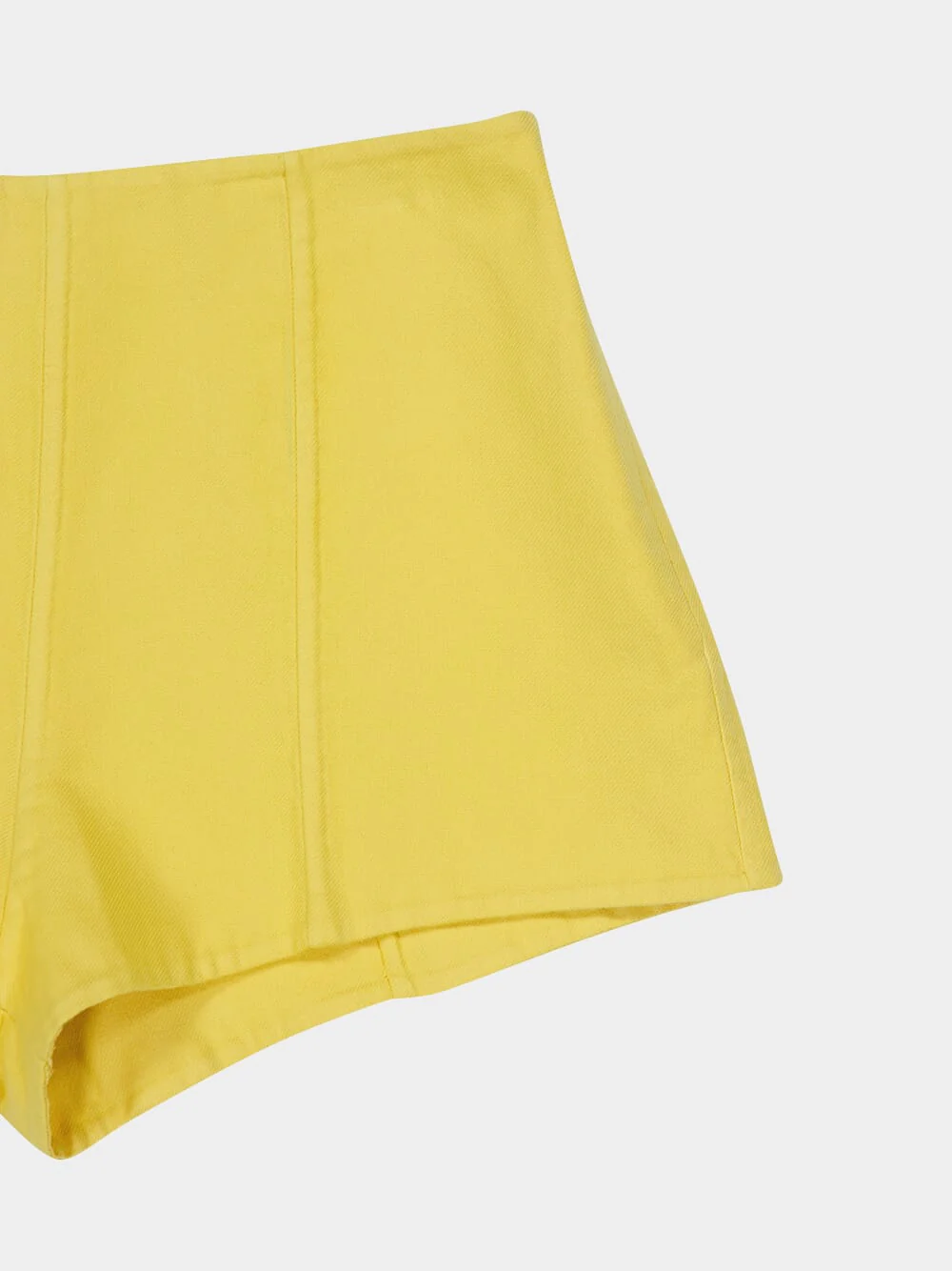 Yellow Double Cotton Shorts - Image 11