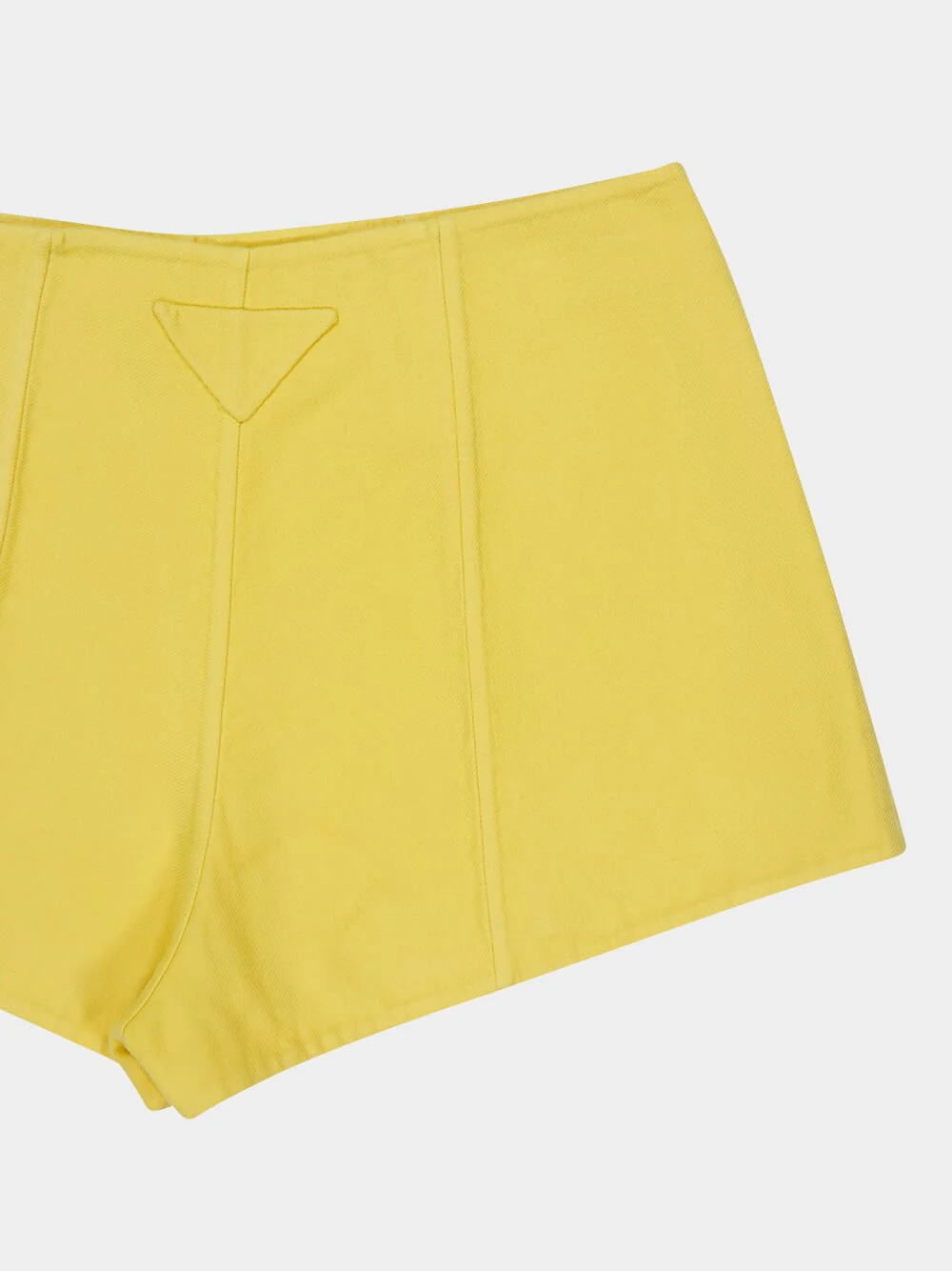 Yellow Double Cotton Shorts - Image 6
