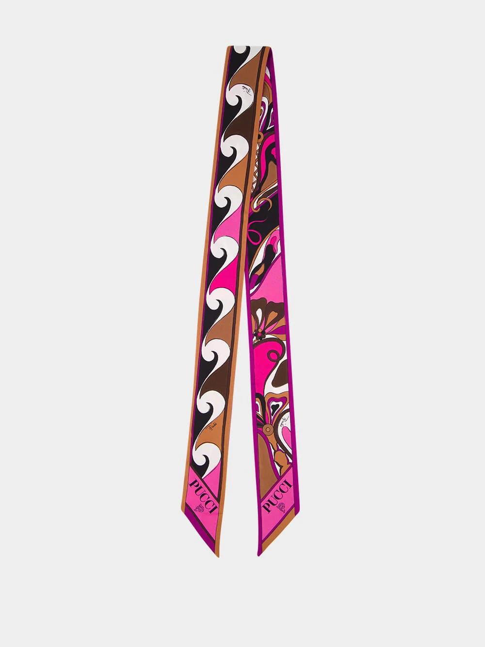 Orchidee-Print Silk-Twill Scarf - Image 2