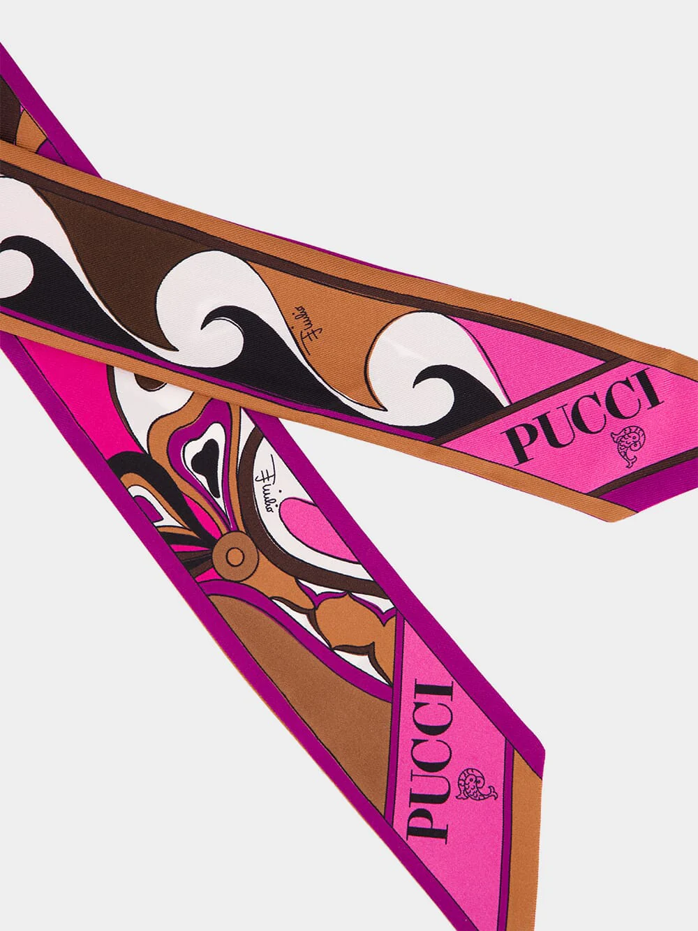 Orchidee-Print Silk-Twill Scarf - Image 3