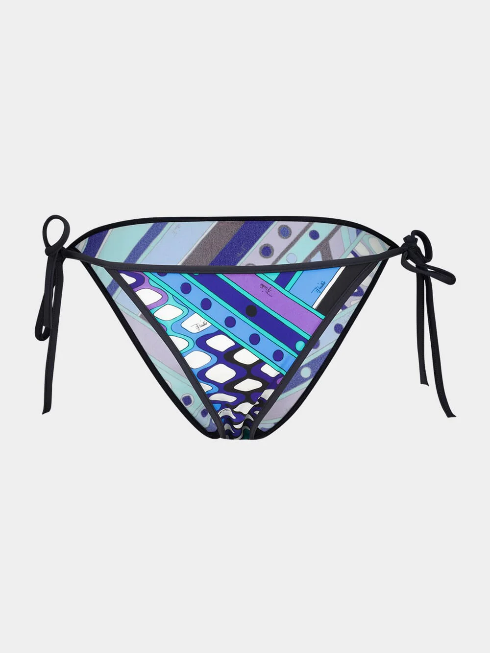 Turquoise and Blue Vivara Print Bikini Bottom