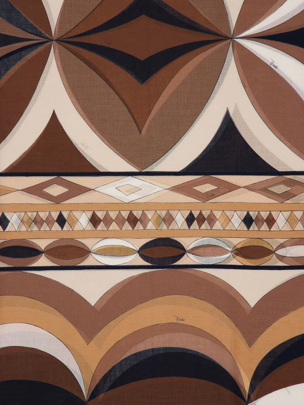 Black and Gold Printed Cotton Sarong - Image 2