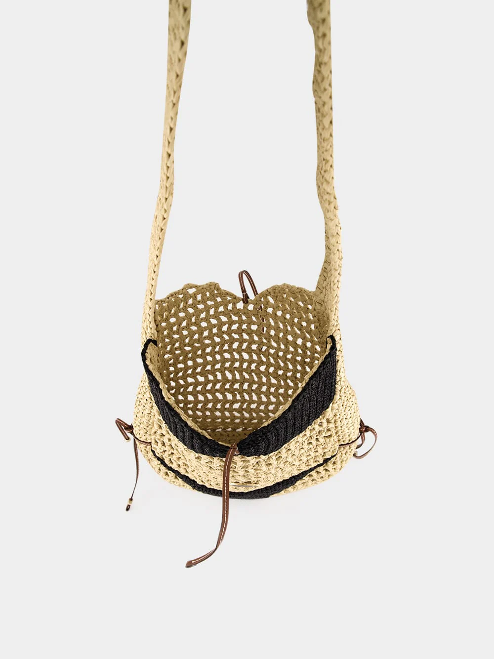 Black Puccinella Crochet Shoulder Bag - Image 6
