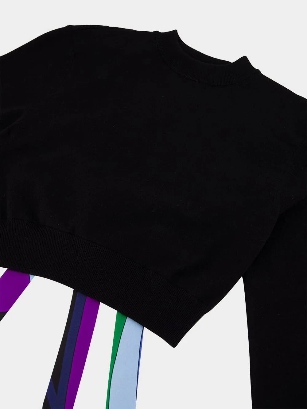 Black Cropped Sweater - Image 6